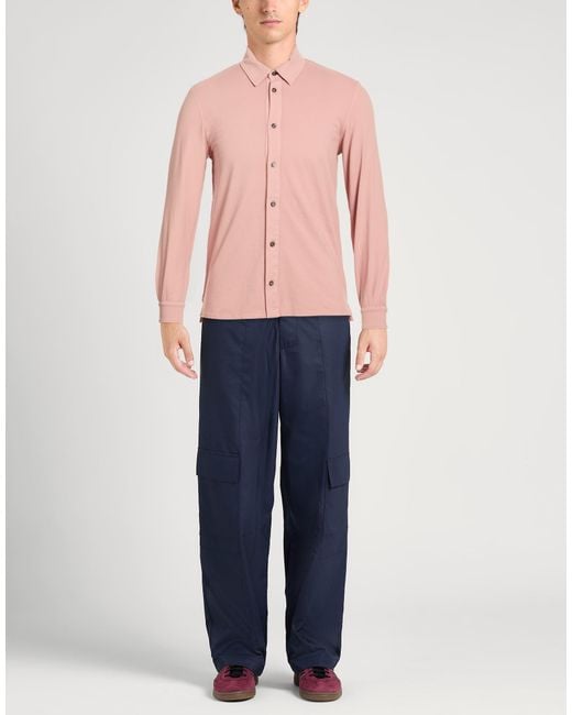 Alpha Studio Pink Shirts for men