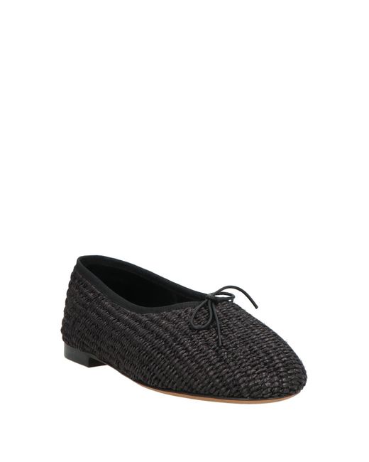 Mansur Gavriel Black Ballet Flats Textile Fibers