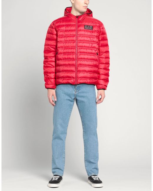EA7 Red Puffers for men