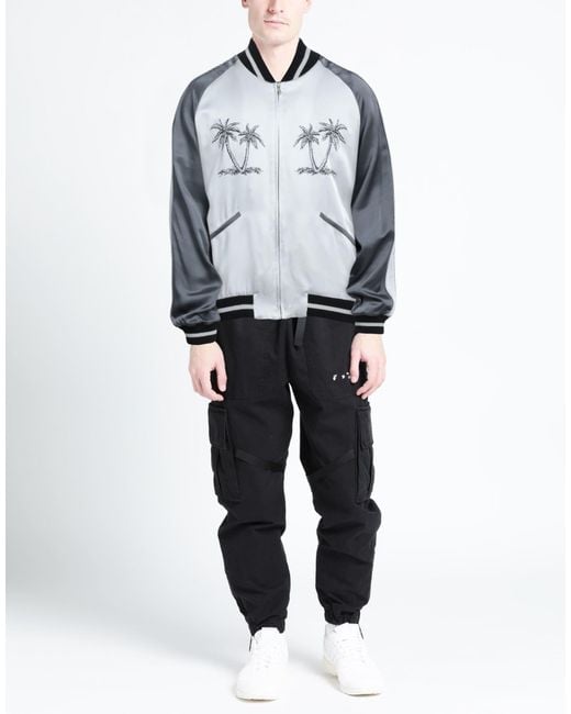 Palm Angels Gray Jacket for men