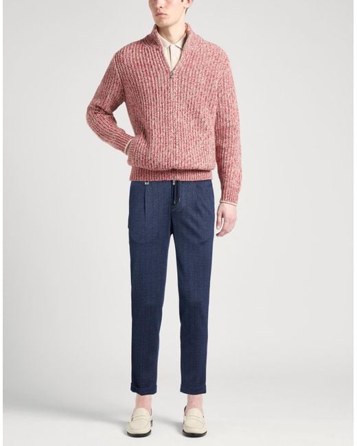 Barbati Blue Pants Viscose, Polyester, Elastane for men