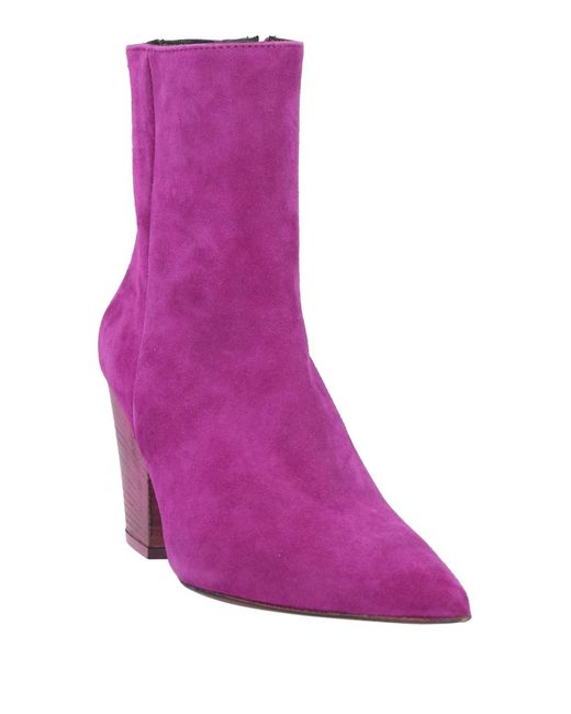 NCUB Purple Ankle Boots Leather