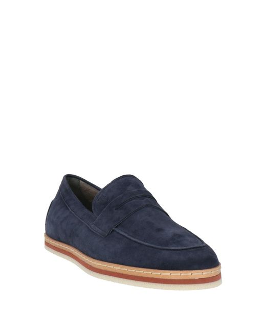Tod's Blue Loafers Leather for men