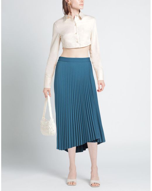 Kaos Blue Midi Skirt
