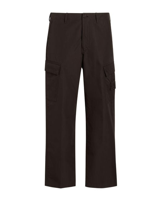 Stone Island Black Dark Pants Organic Cotton for men