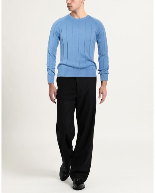 La Fileria Blue Sweater Cotton for men