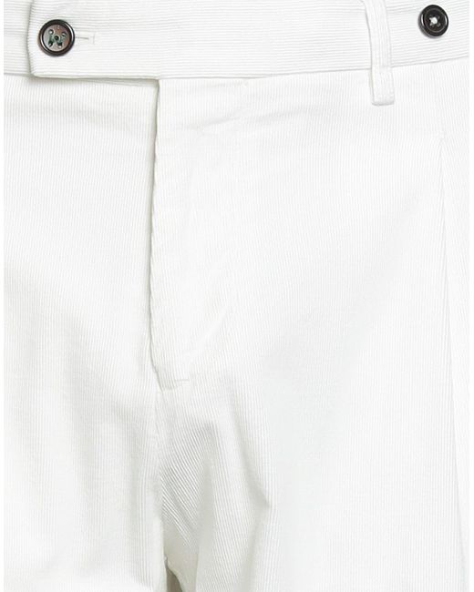 Berwich White Pants Cotton, Elastane for men