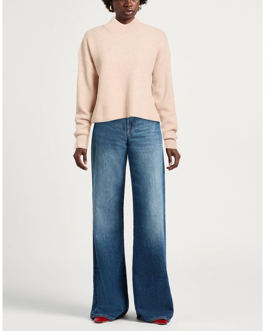 Max Mara Natural Turtleneck Wool, Cashmere