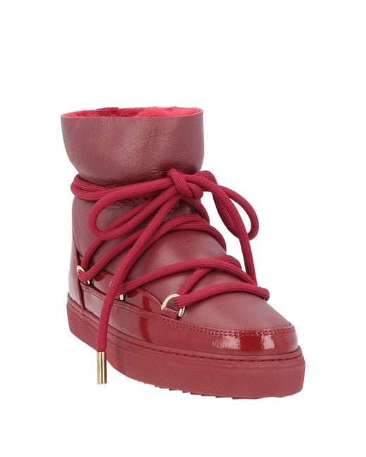 Inuikii Red Ankle Boots