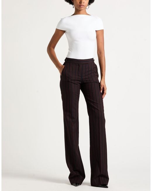 McQueen Blue Pants Wool