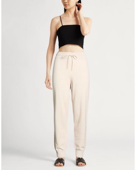 Fabiana Filippi Natural Camel Pants Virgin Wool, Silk, Cashmere