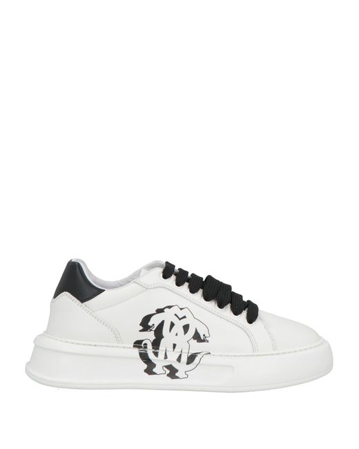 Roberto Cavalli White Sneakers Leather
