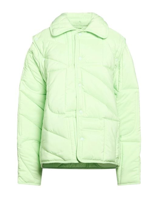 Sunnei Green Lime Puffer Polyamide, Polyester