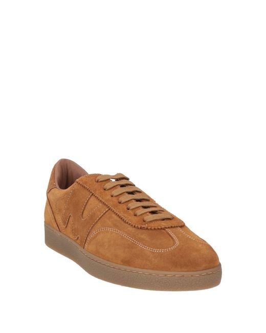 MSGM Brown Sneakers Leather for men