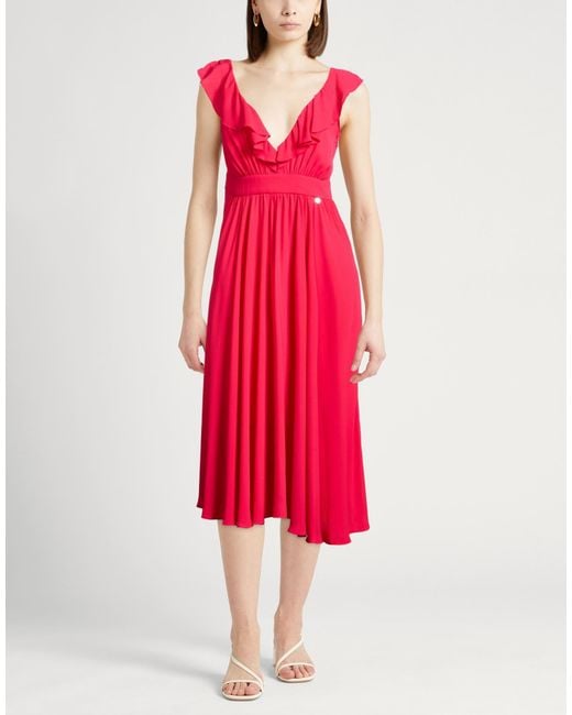 Liu Jo Red Midi Dress