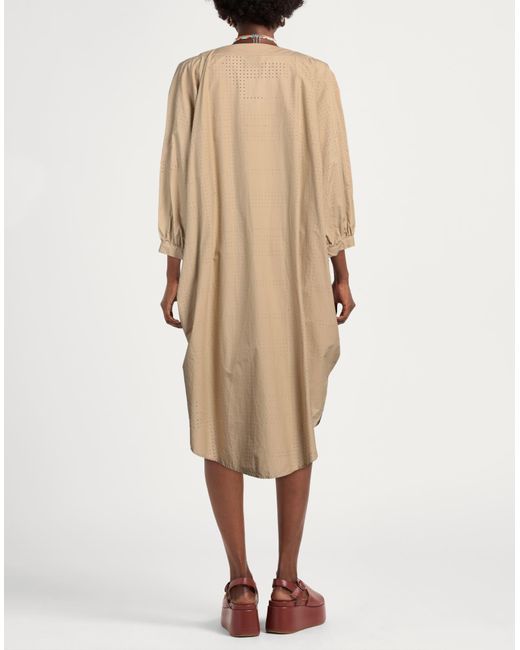 Ballantyne Natural Midi-Kleid