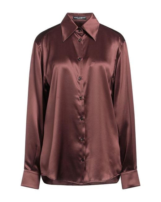 Dolce & Gabbana Brown Shirt