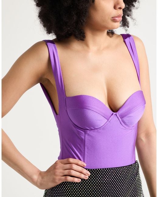 SILENCE LIMITED Purple Bodysuit Polyamide, Elastane