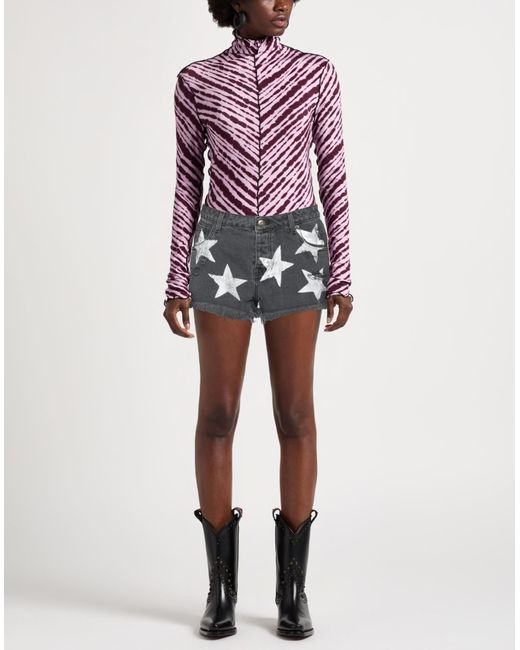 Aniye By Gray Denim Shorts Cotton