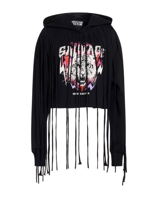 Versace Jeans Couture Black Sweatshirt Cotton