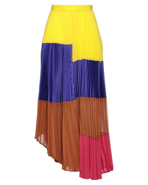 Manila Grace Purple Midi Skirt