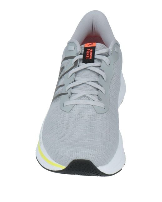 New Balance White Light Sneakers Textile Fibers for men