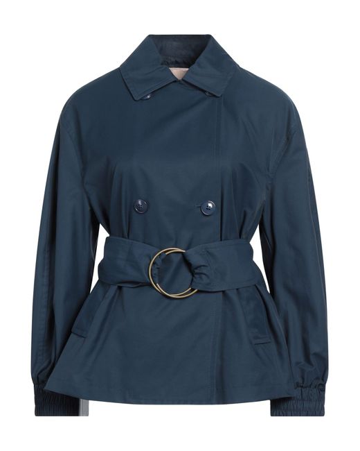 Manteau long et trench Twinset en coloris Blue