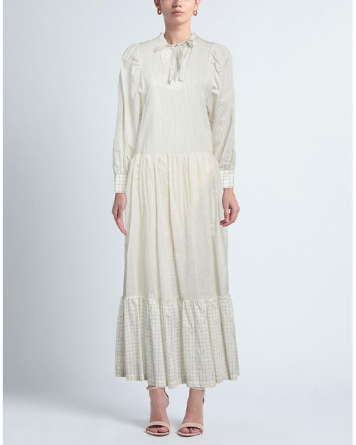 Tela White Long Dress