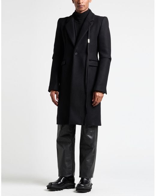 Ann Demeulemeester Black Coat Wool for men