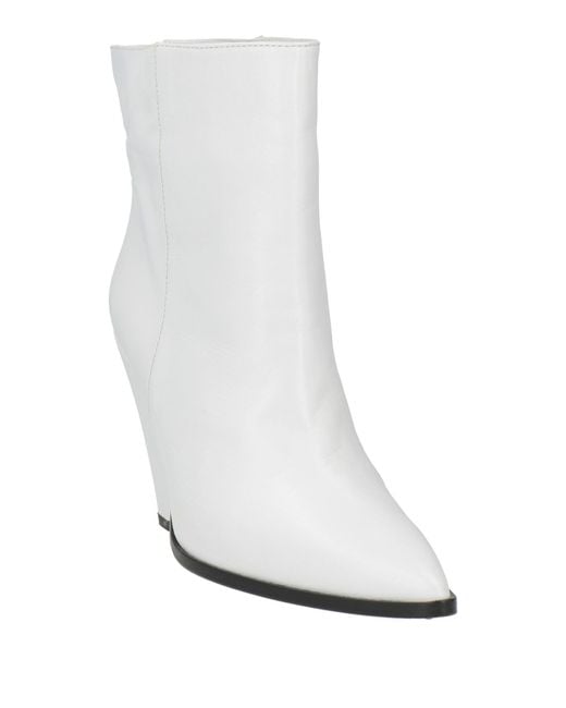 Dondup White Ankle Boots