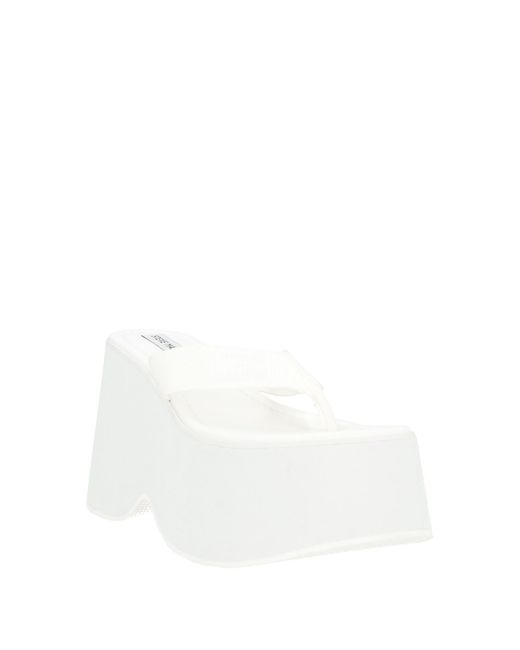 Steve Madden White Thong Sandals