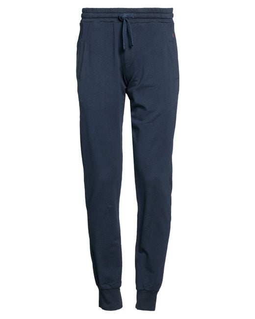 Cooperativa Pescatori Posillipo Blue Midnight Pants Cotton, Elastane for men