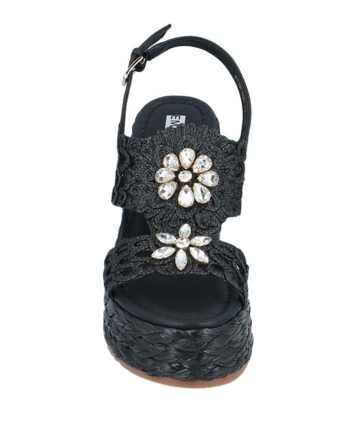 Emanuélle Vee Black Espadrilles