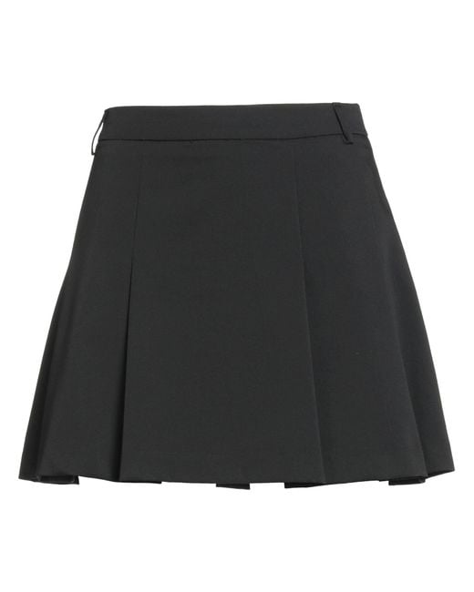 ViCOLO Black Mini Skirt Polyester, Viscose, Elastane