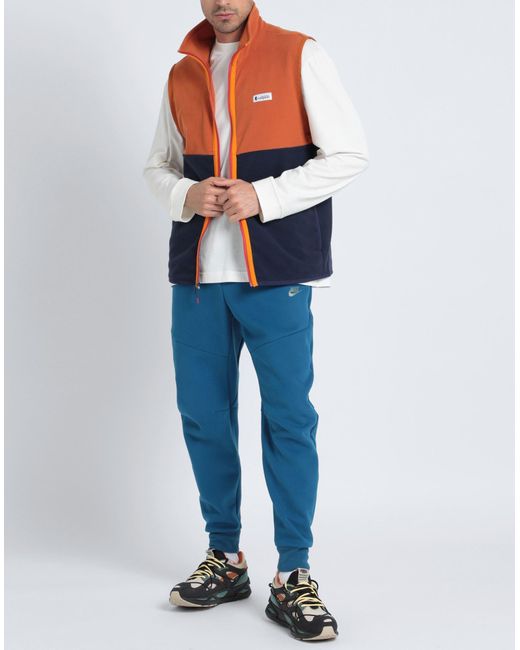 COTOPAXI Orange Amado Fleece Vest Sweatshirt Recycled Polyester for men