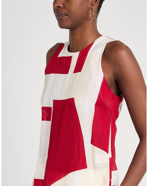 Alpha Studio Red Top Viscose, Linen
