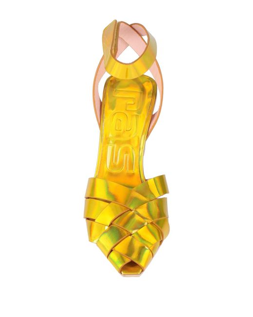 Ras Yellow Sandals Leather