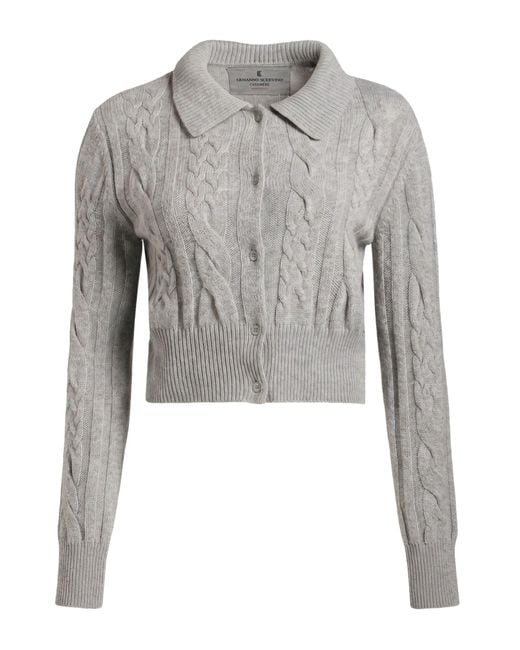 Ermanno Scervino Gray Cardigan Cashmere