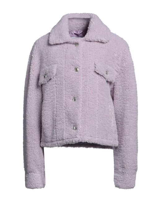 Gaelle Paris Purple Shearling & Teddy