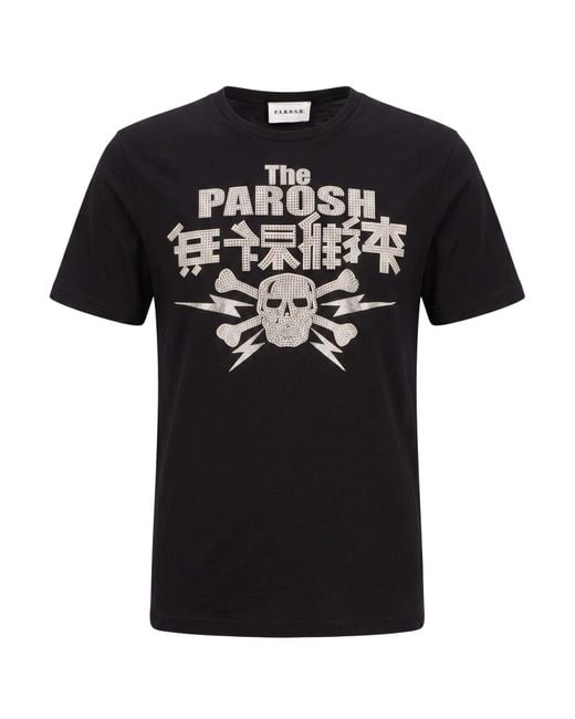P.A.R.O.S.H. Black T-Shirts for men
