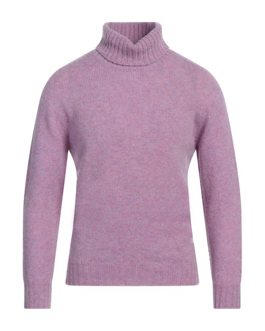 Lanificio Pubblico Rollkragenpullover in Purple für Herren