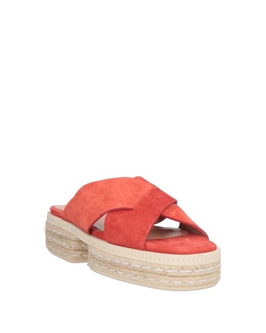 Pollini Pink Suede Espadrille Sandals