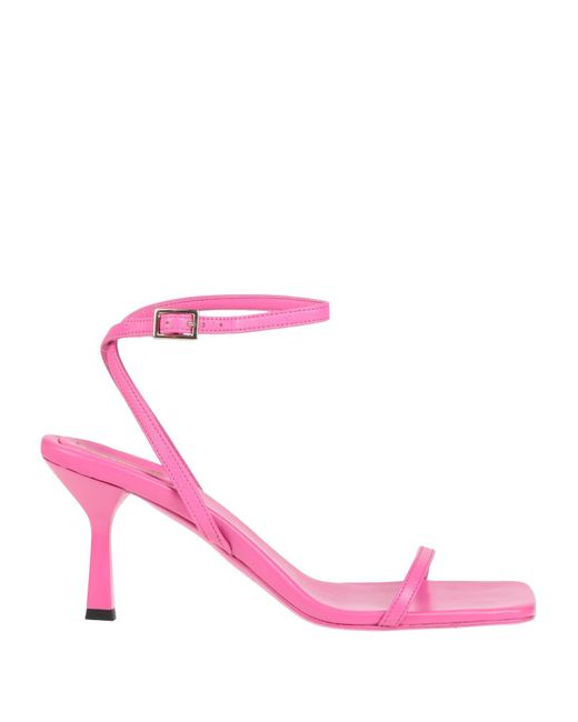 Semicouture Pink Fuchsia Sandals Leather