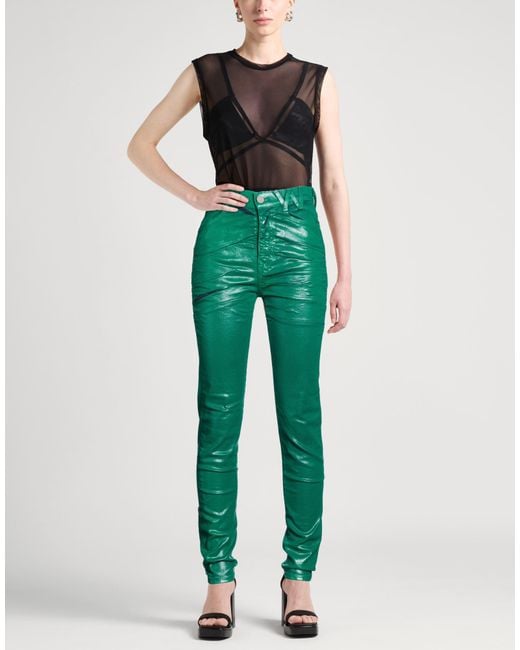 Vivienne Westwood Green Jeans Cotton, Elastane