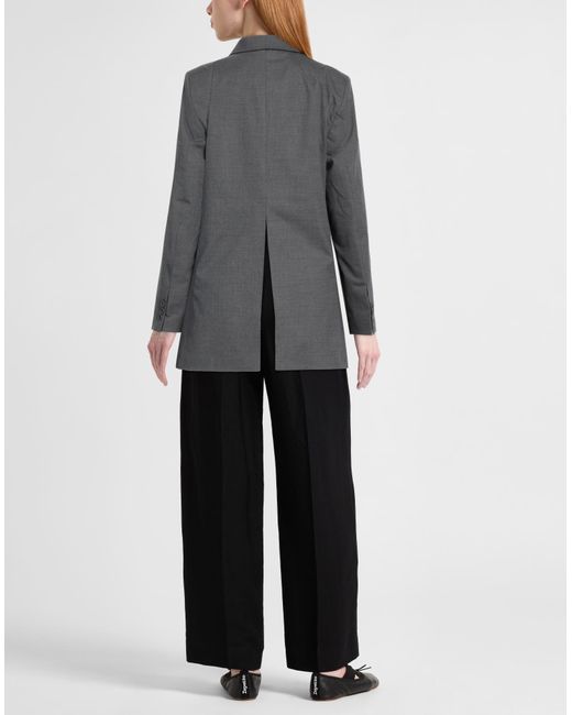 REMAIN Birger Christensen Gray Blazer Recycled Polyester, Wool, Viscose, Elastane