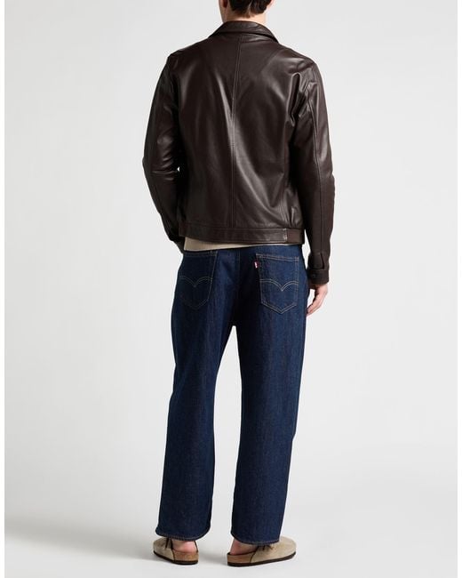 Moorer Black Jacket Lambskin, Polyester for men