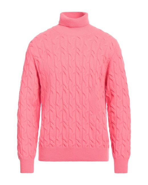 Amaranto Pink Turtleneck for men