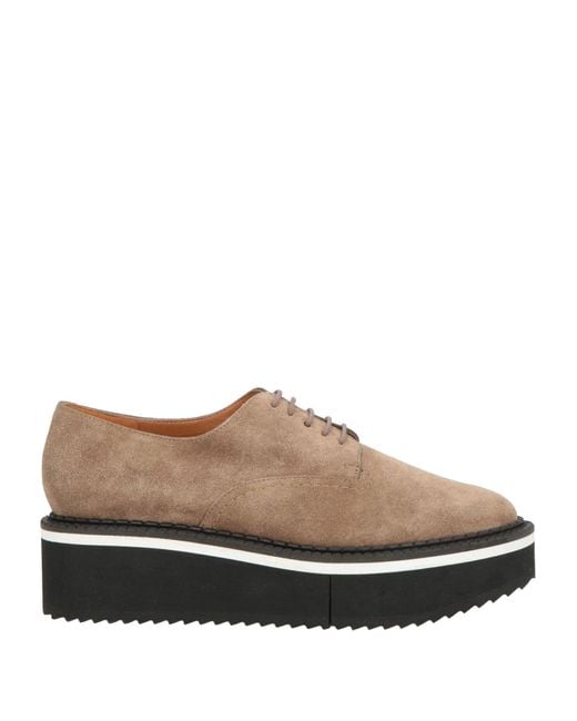 Robert Clergerie White Lace-Up Shoes Leather