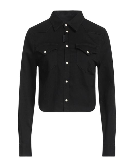 DSquared² Black Jeansjacke/-mantel