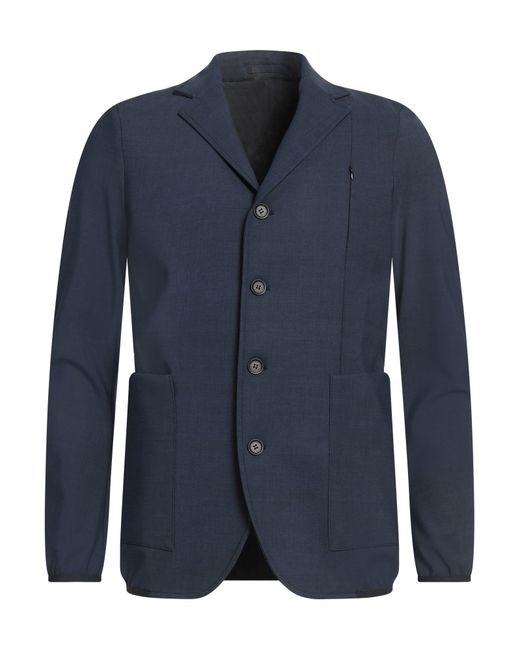 Traiano Blue Blazer Polyimide, Elastane for men